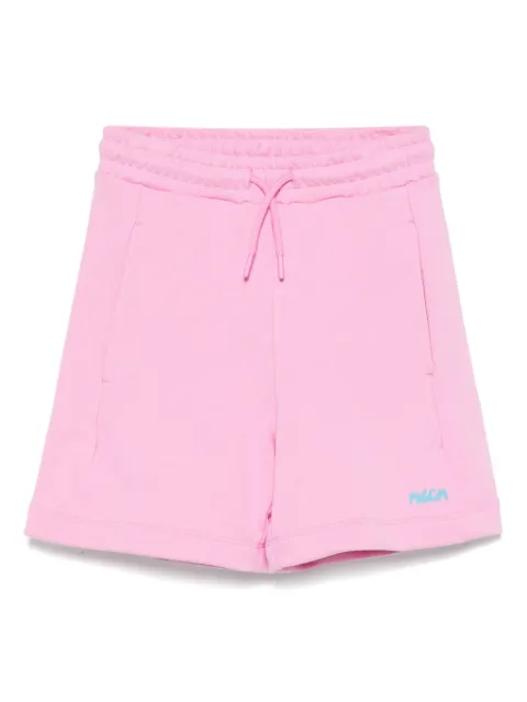 MSGM Kids short de sport à logo imprimé