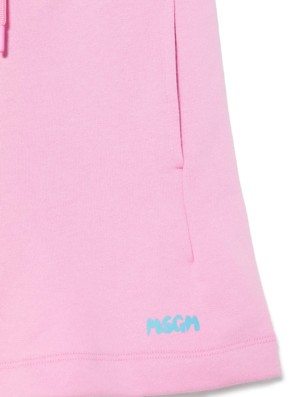 MSGM Kids Trainingsshorts met logoprint Roze