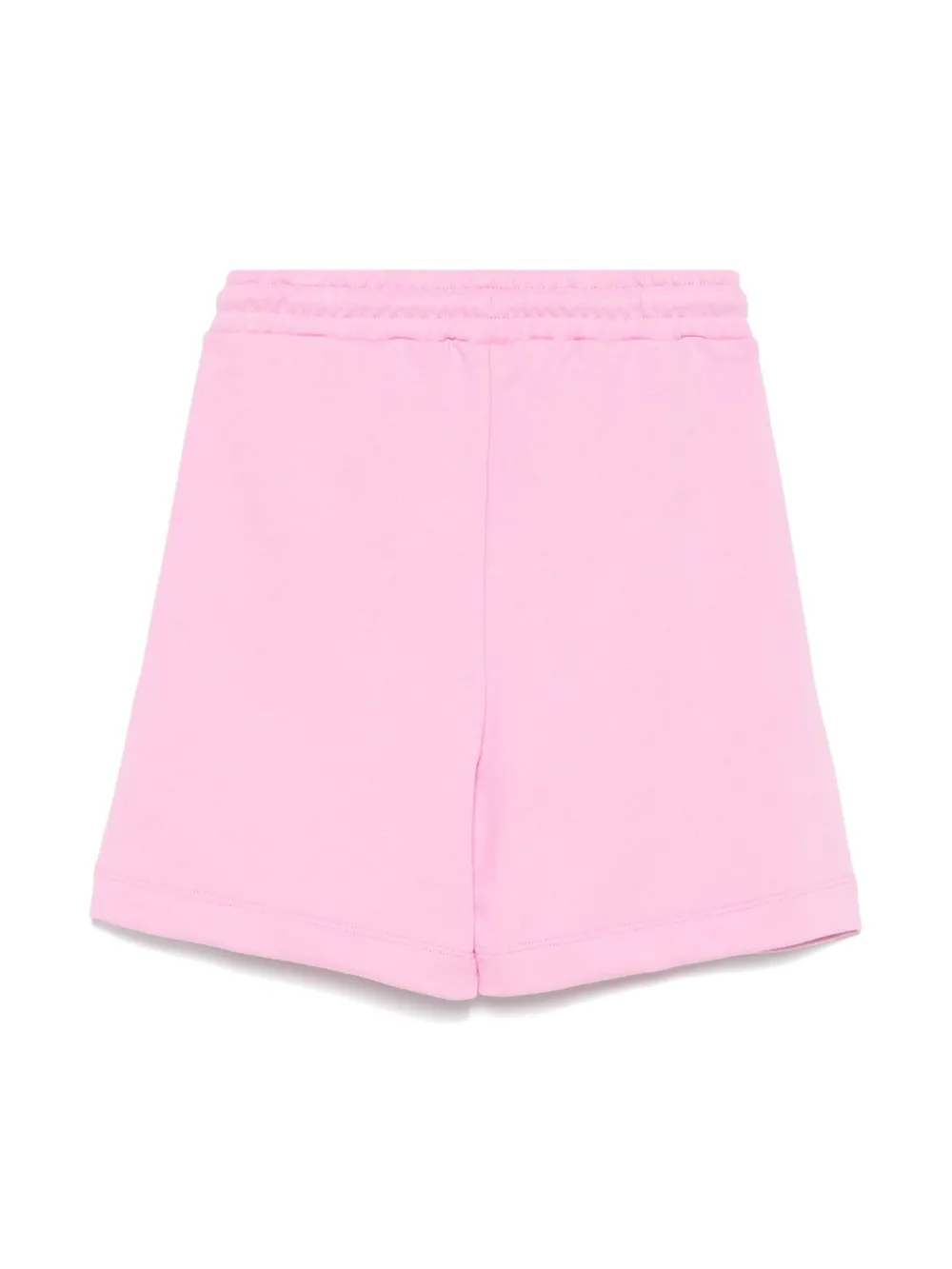 MSGM Kids logo-print track shorts - Roze