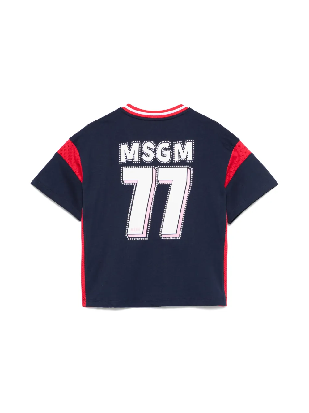 MSGM Kids Jersey T-shirt - Blauw