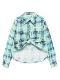 MSGM Kids logo-print shirt - Blue