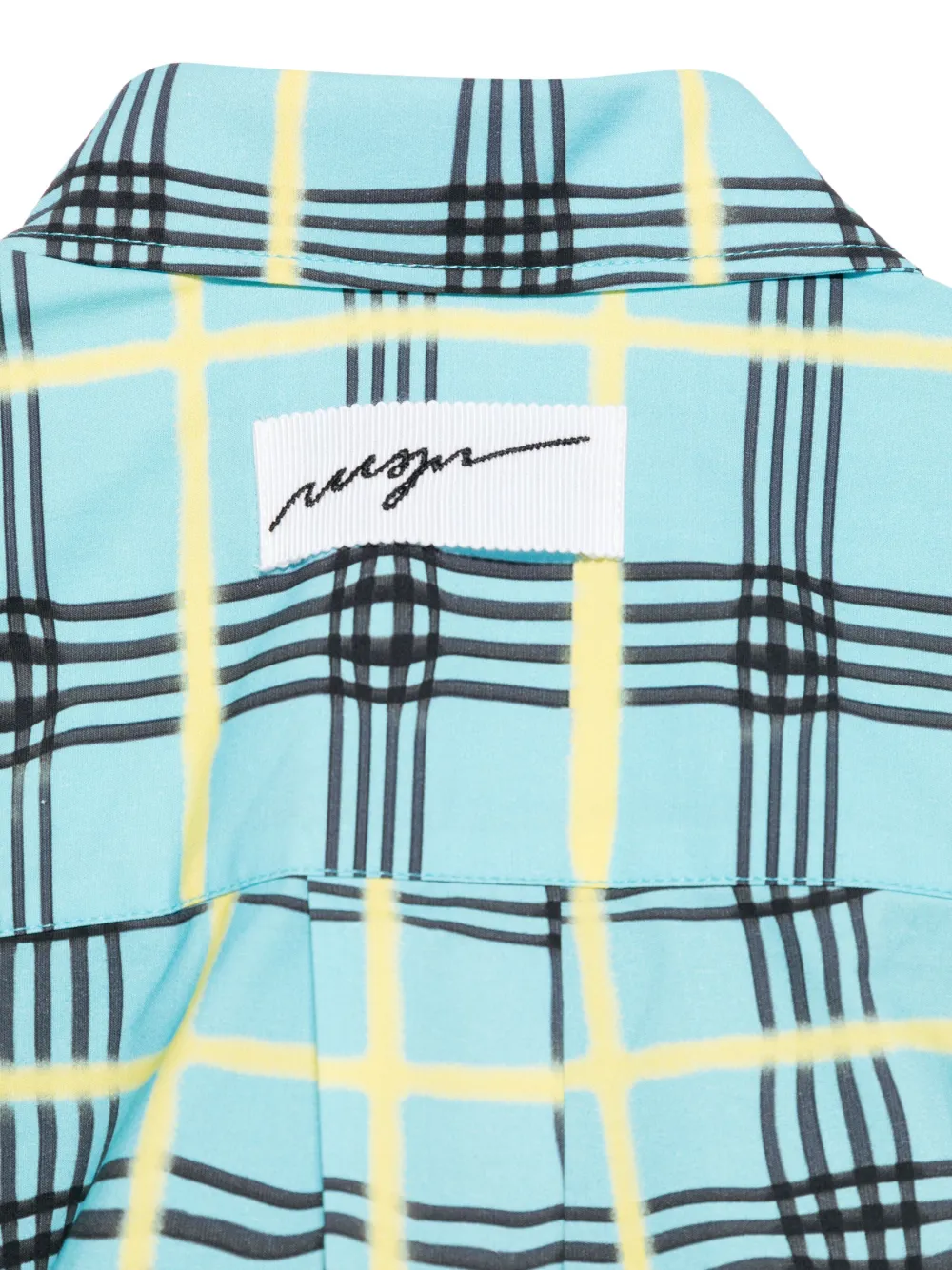 MSGM Kids Shirt met logoprint Blauw