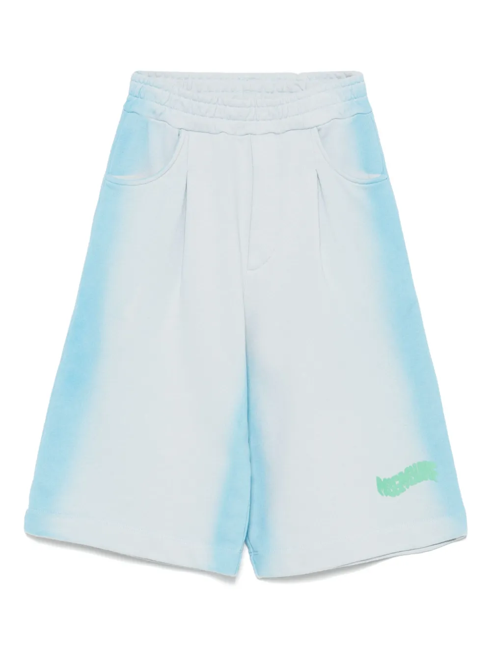 MSGM Kids airbrushed shorts | Blue | Image 1