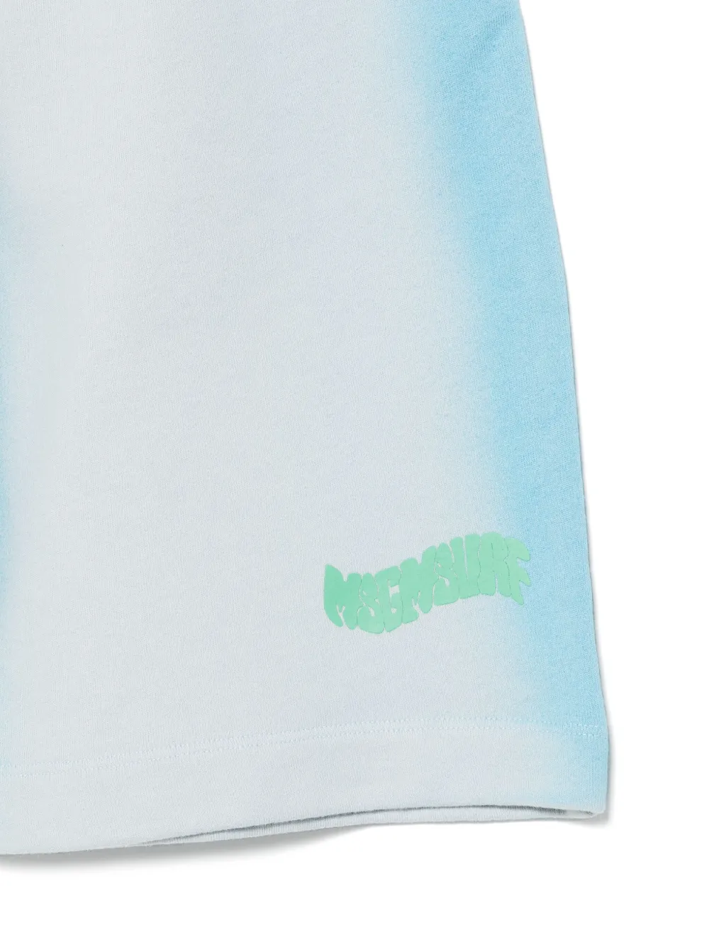 MSGM Kids Airbrushed shorts Blauw