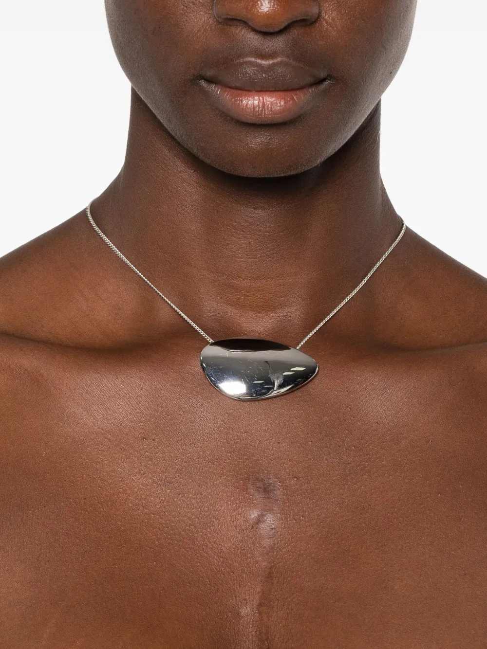 ISABEL MARANT Messing halsketting met hanger - Zilver