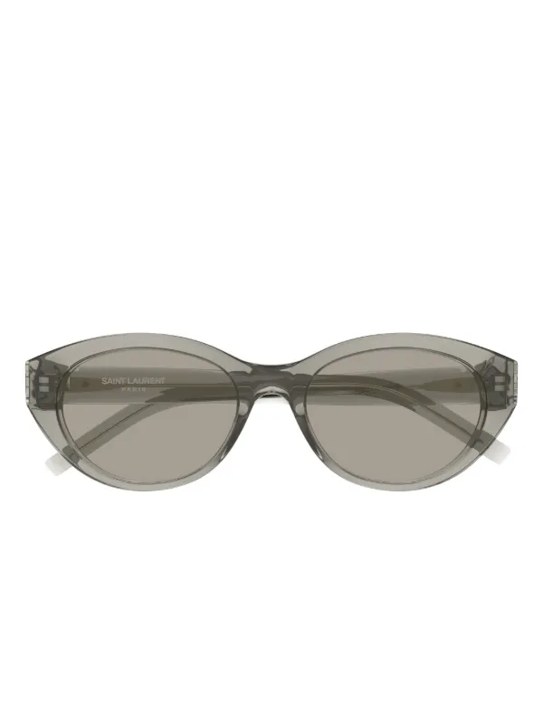 Saint Laurent Eyewear オーバルフレーム サングラス | グレー
