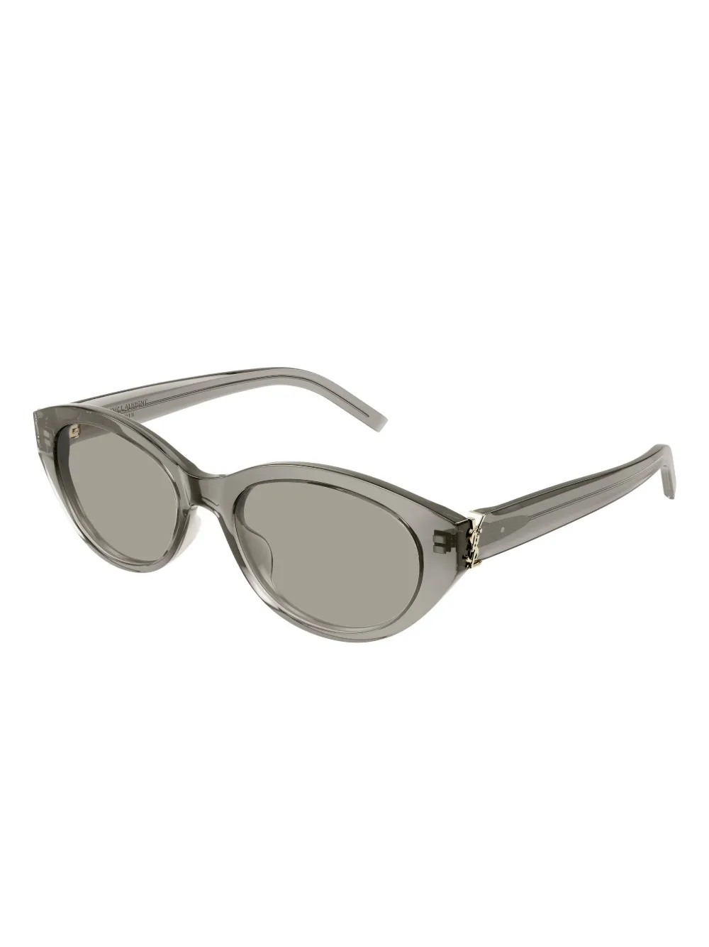 Saint Laurent Eyewear Zonnebril met ovalen montuur - Grijs