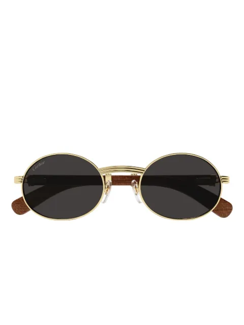 Cartier Eyewear wood-detail sunglasses