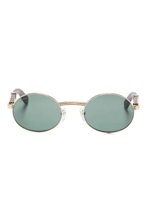 Cartier Eyewear wood-detail sunglasses