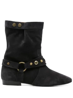 ISABEL MARANT スエード フリル ブーツ Women's Boots & Ankle Boots | ISABEL MARANT Official Online