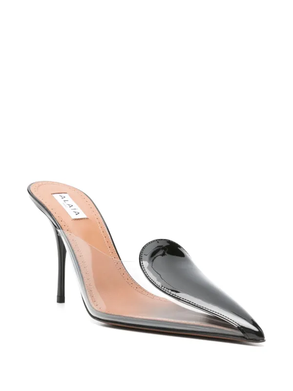 Alaïa 90mm Coeur Mules | Black | FARFETCH