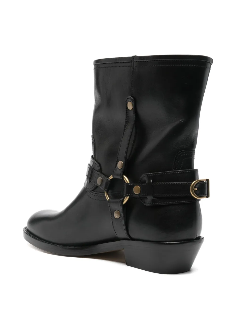 ISABEL MARANT 35mm leather biker boots Black