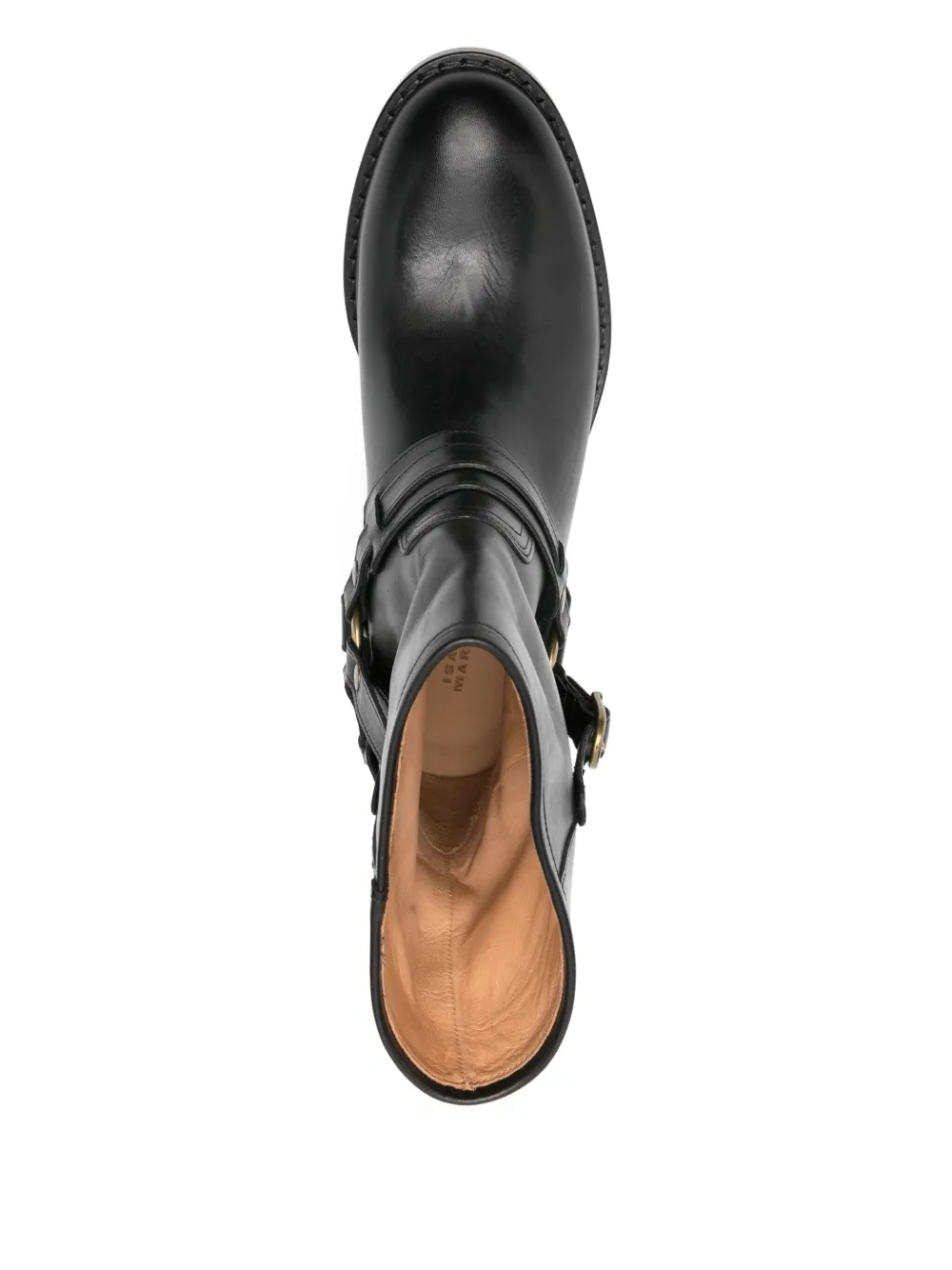 ISABEL MARANT 35mm leather biker boots Black