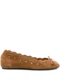 ISABEL MARANT Balfy suede ballet flats - Brown