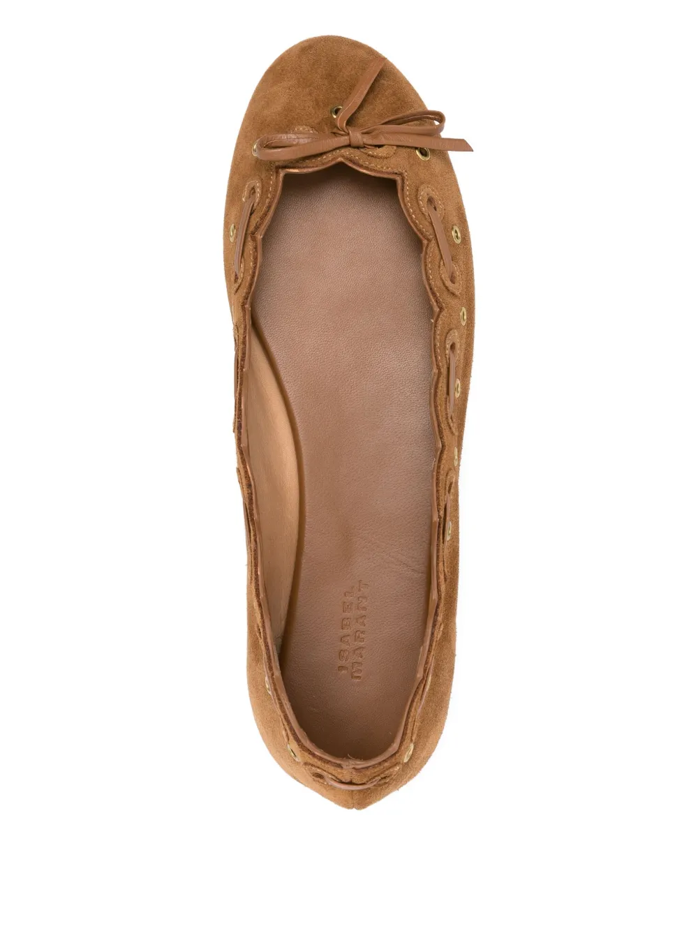 ISABEL MARANT Balfy suede ballet flats Brown