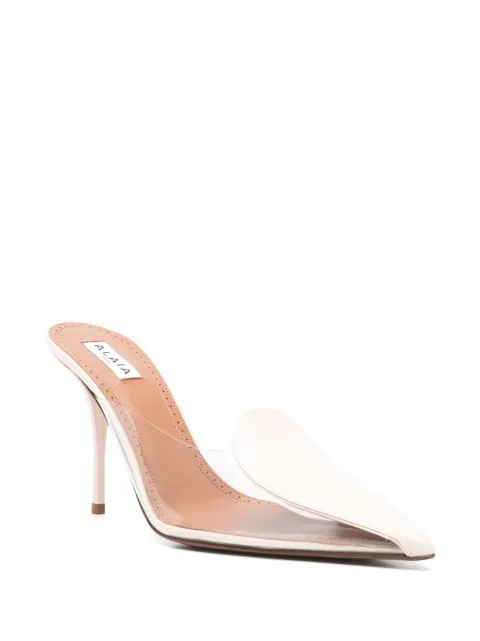 Alaïa 90mm Coeur mules AA3M094CK150 - 1