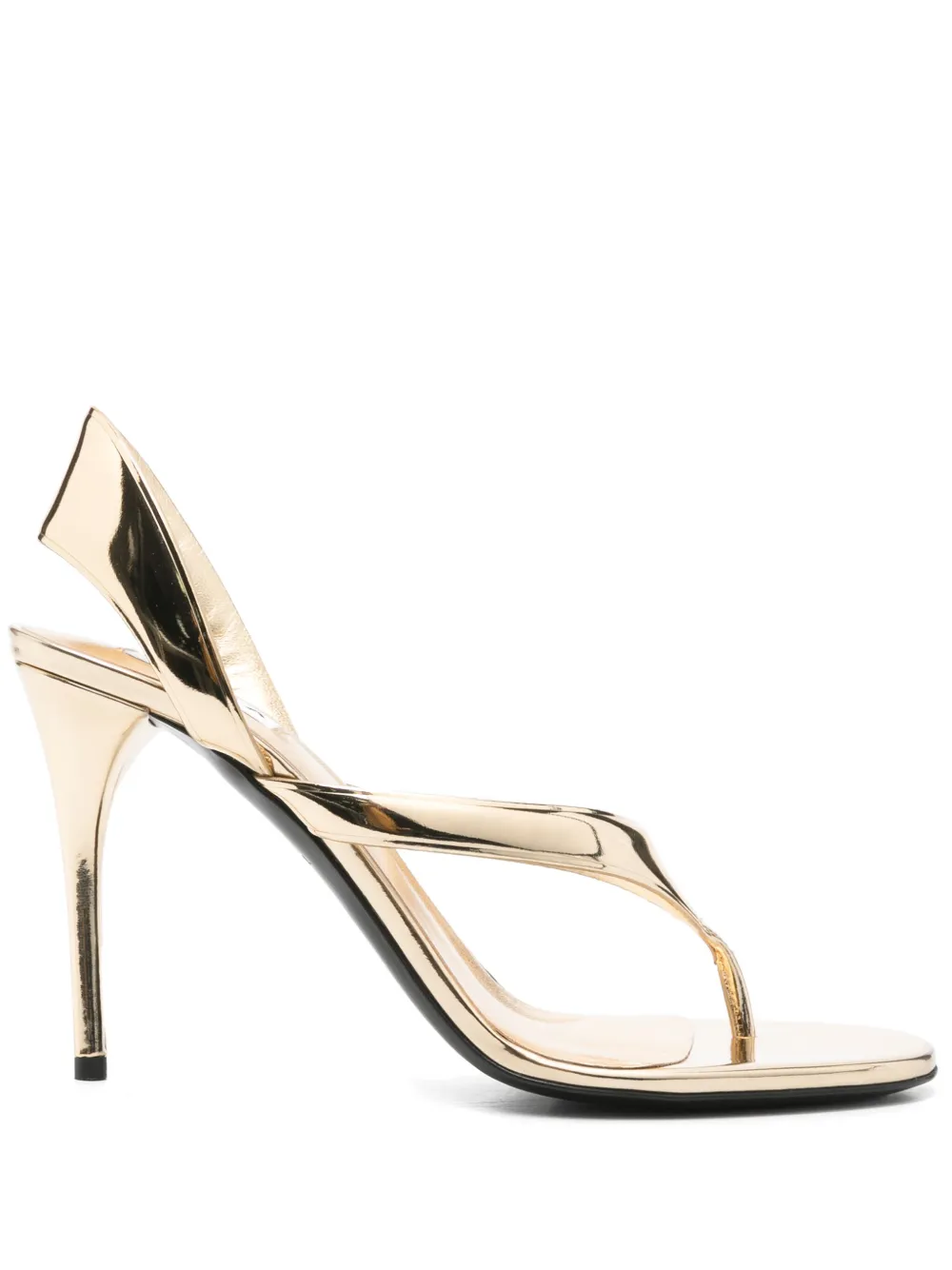 Alaïa 90mm Tong sandals | Gold | Image 1