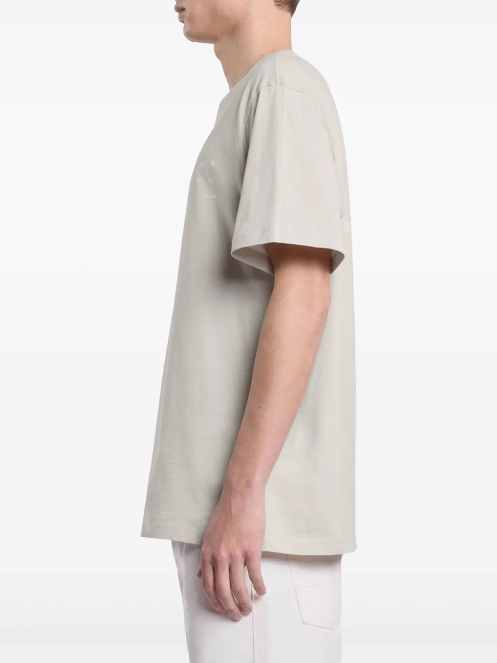Hogan T-shirt met logoprint Beige