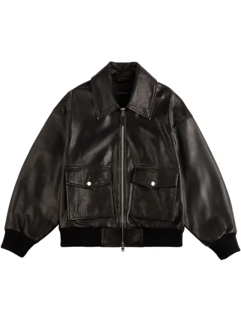 Hogan leather aviator jacket