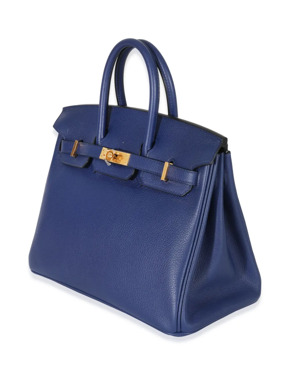 Pre-owned Hermes Birkin 25 Tote Bag In Blue