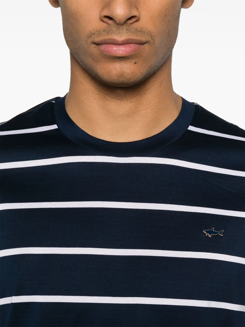 Paul & Shark Gestreept T-shirt Blauw