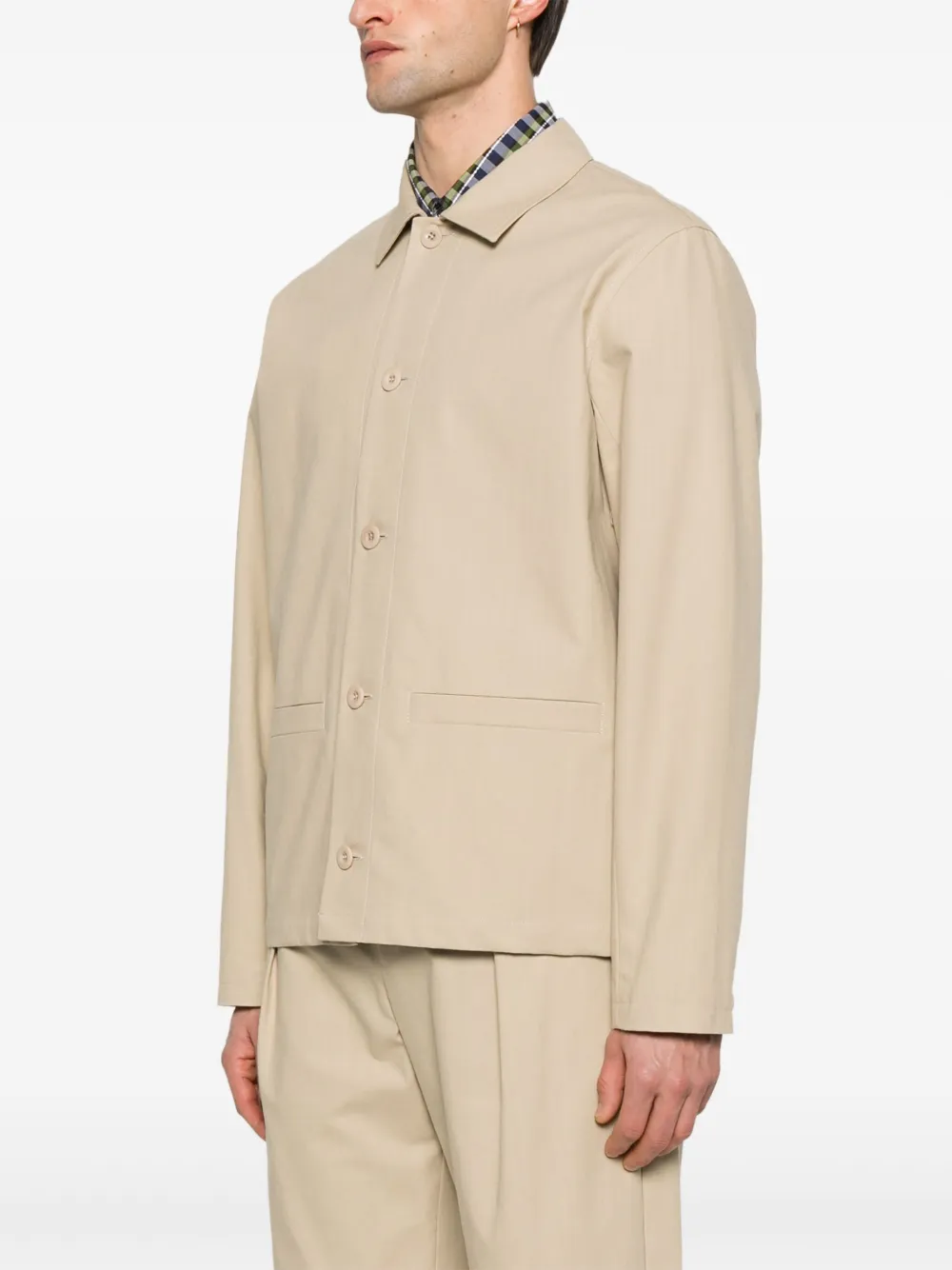A.P.C. Katoenen shirtjack Beige