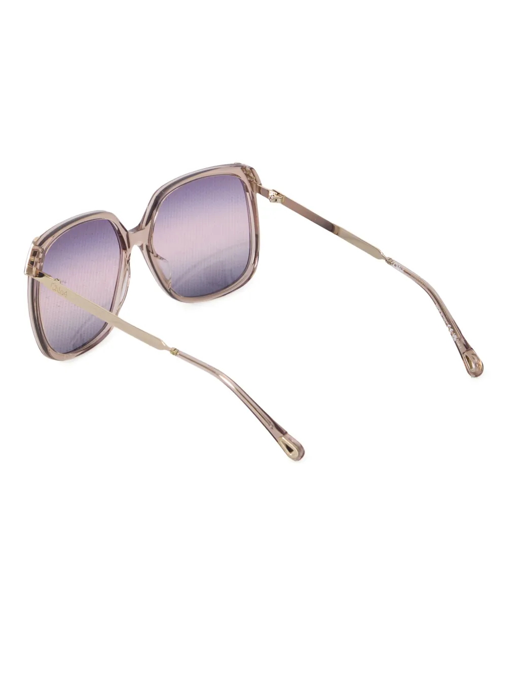 Chloé Eyewear Zonnebril met vierkant montuur - Goud