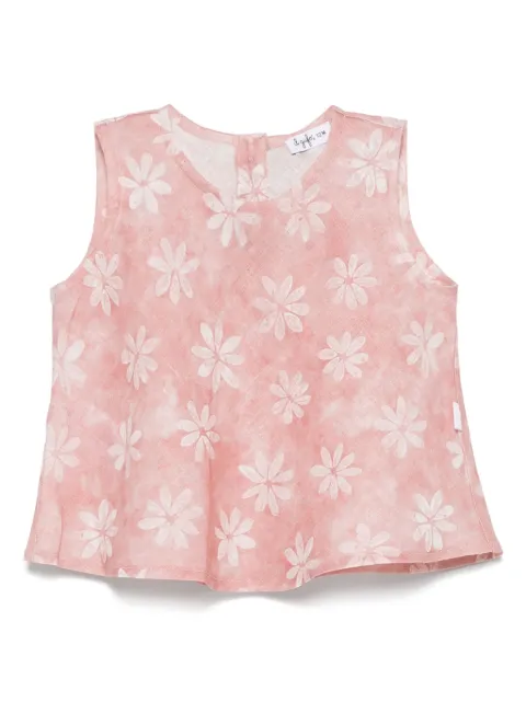 Il Gufo top con estampado floral