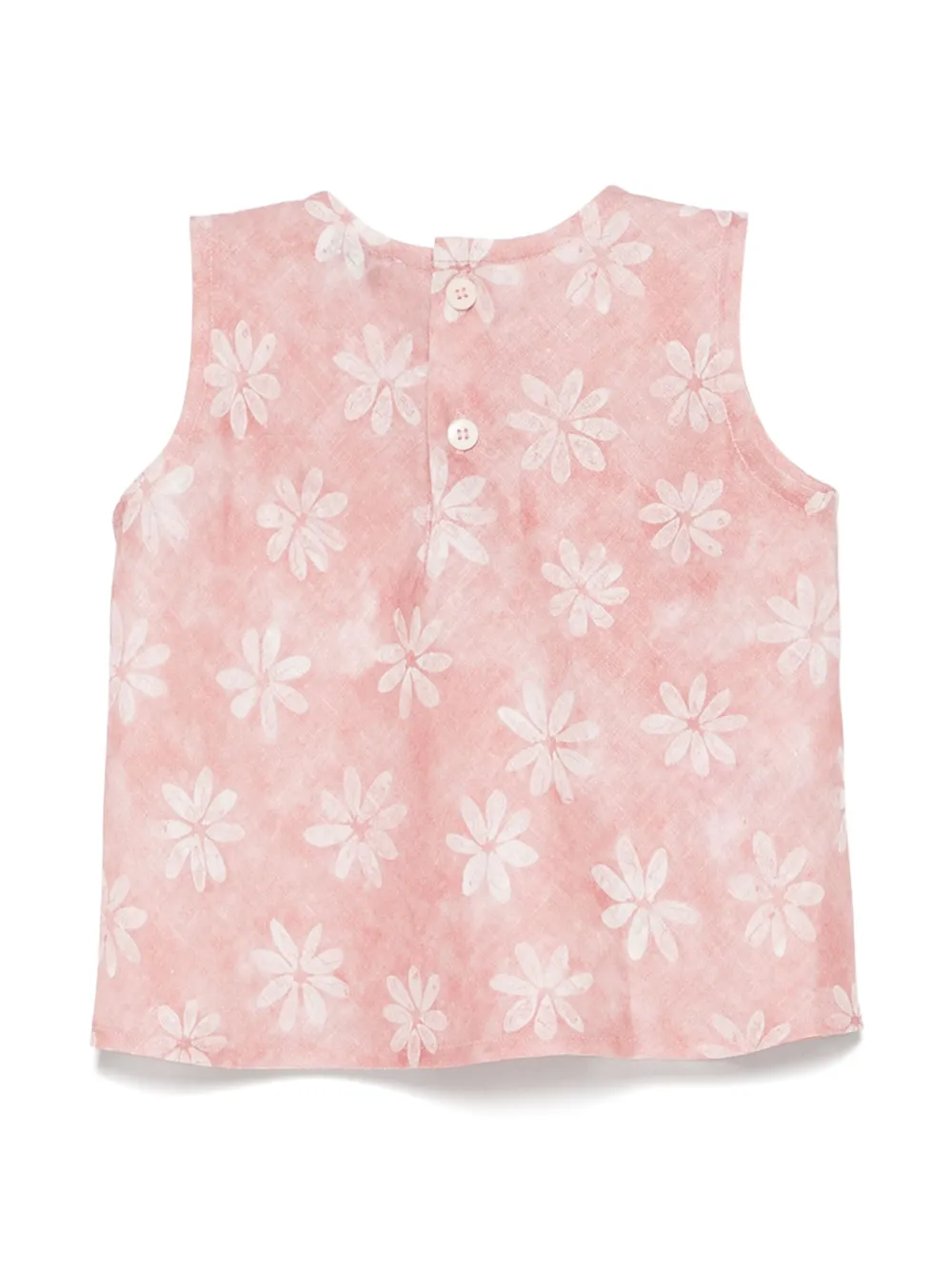 Il Gufo Top met bloemenprint - Roze