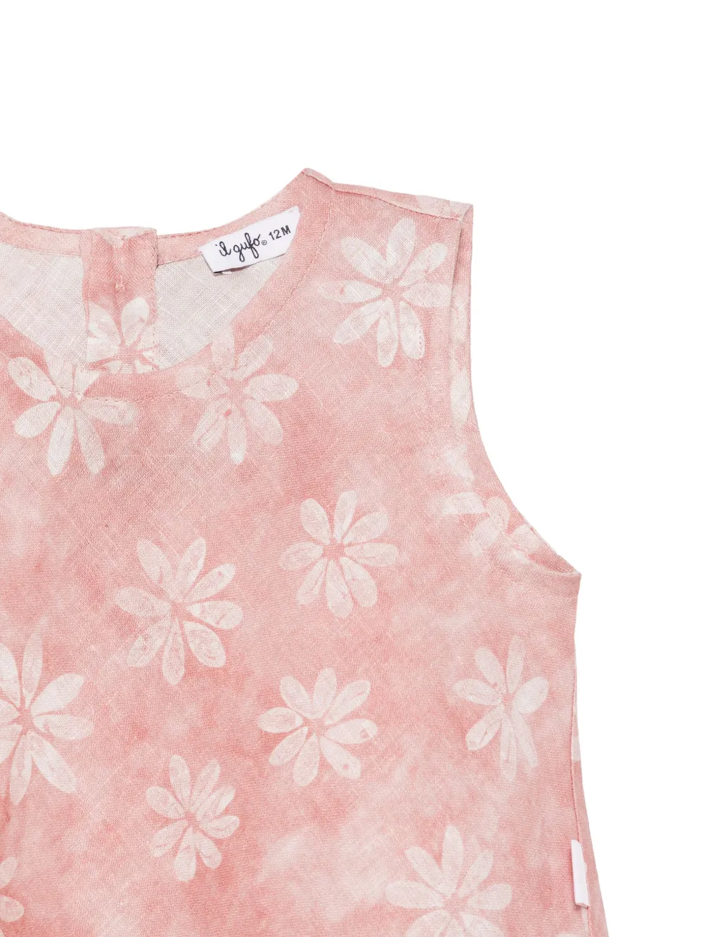 Il Gufo Top met bloemenprint Roze