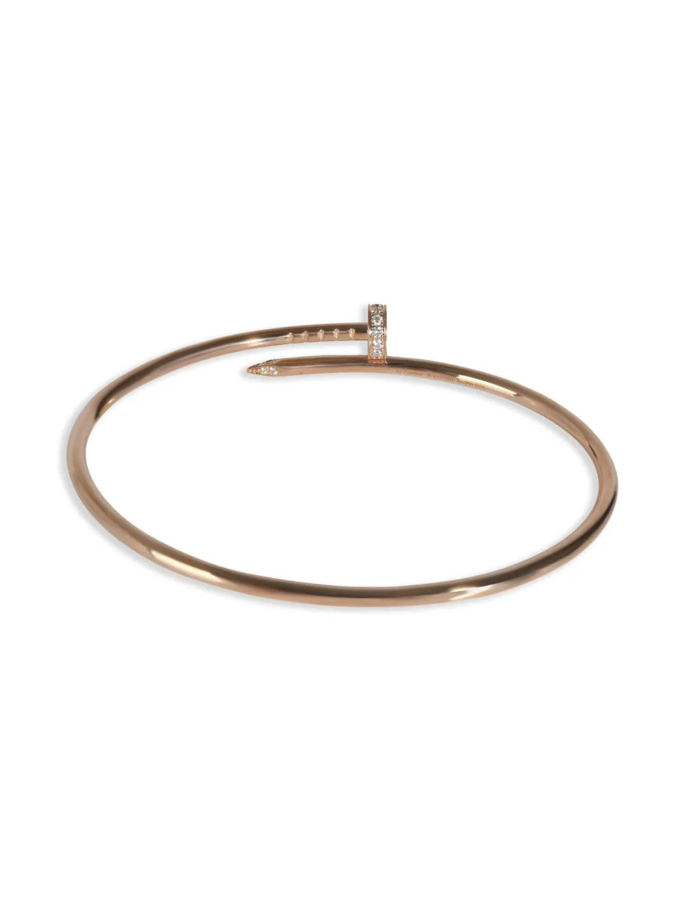 Cartier 18kt roségouden Juste Un Clou armband met diamant - Roze