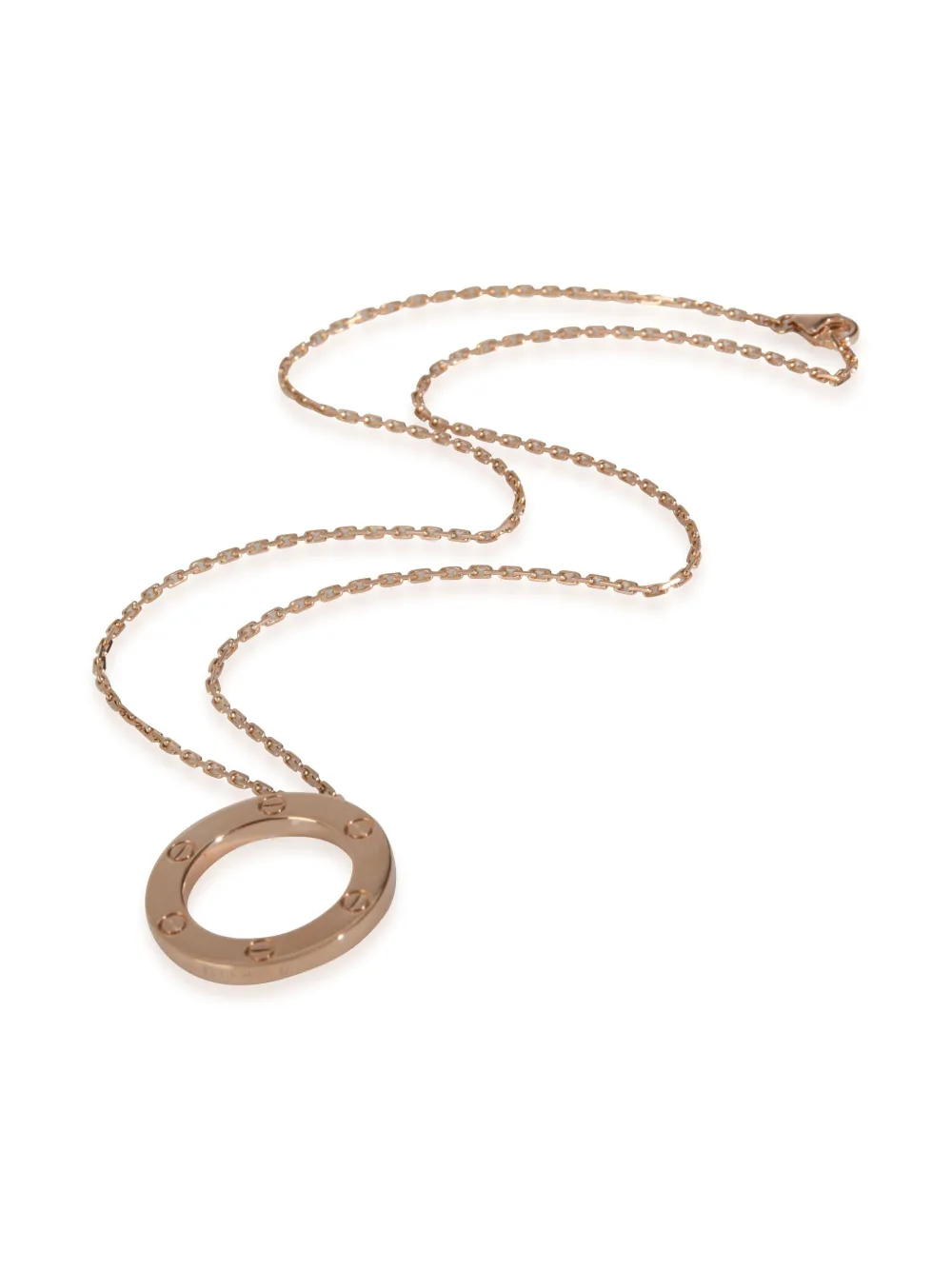 Cartier 18kt roségouden Love halsketting - Roze