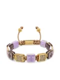 Nialaya Jewelry Ceramic Flatbead bracelet - Purple