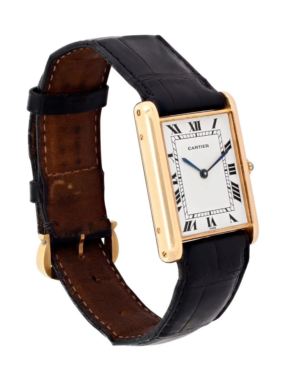 Pre-owned Cartier Tank 35mm In White