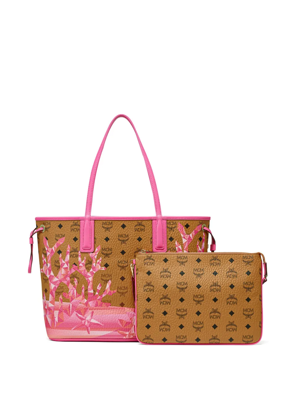 MCM Liz medium shopper - Roze