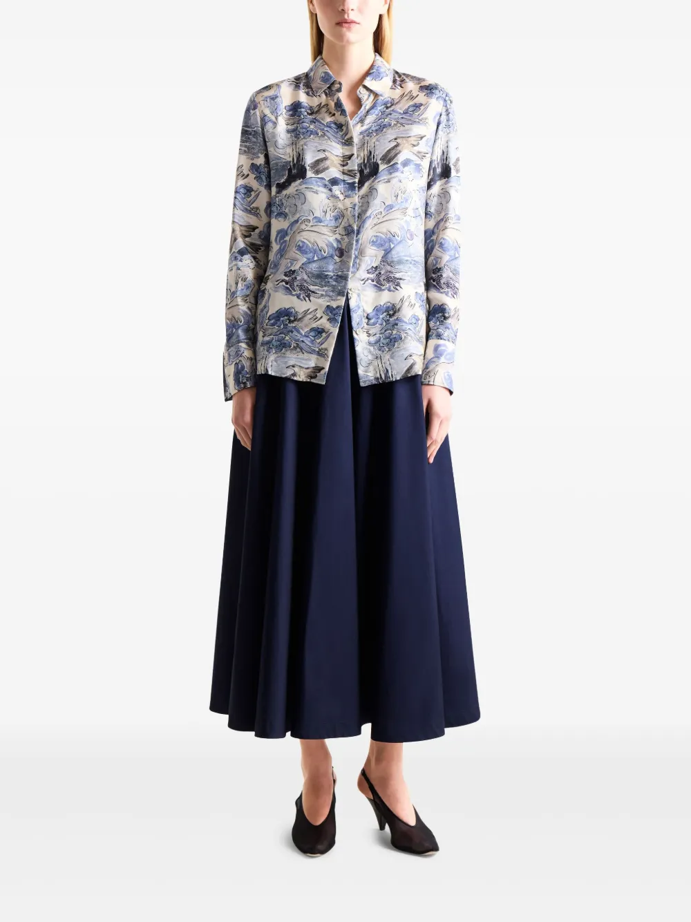 Altuzarra Chika blouse Blauw