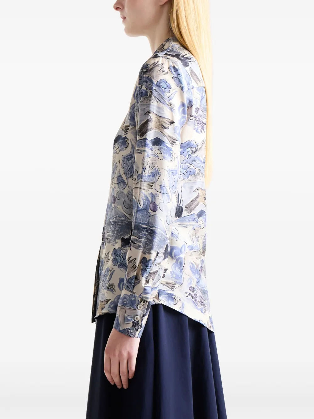Altuzarra Chika blouse Blauw