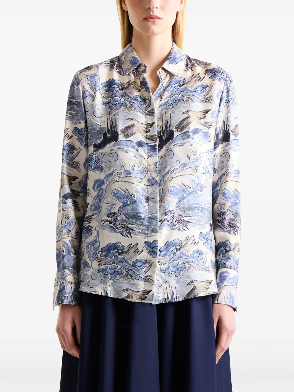 Altuzarra Chika blouse Blauw