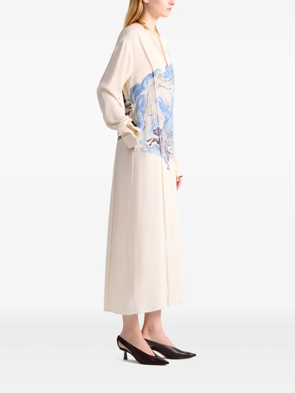 Altuzarra Poppy jurk Beige