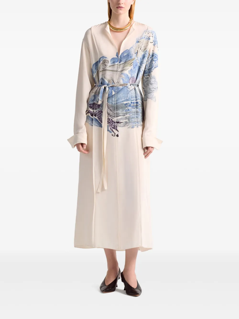 Altuzarra Poppy jurk Beige