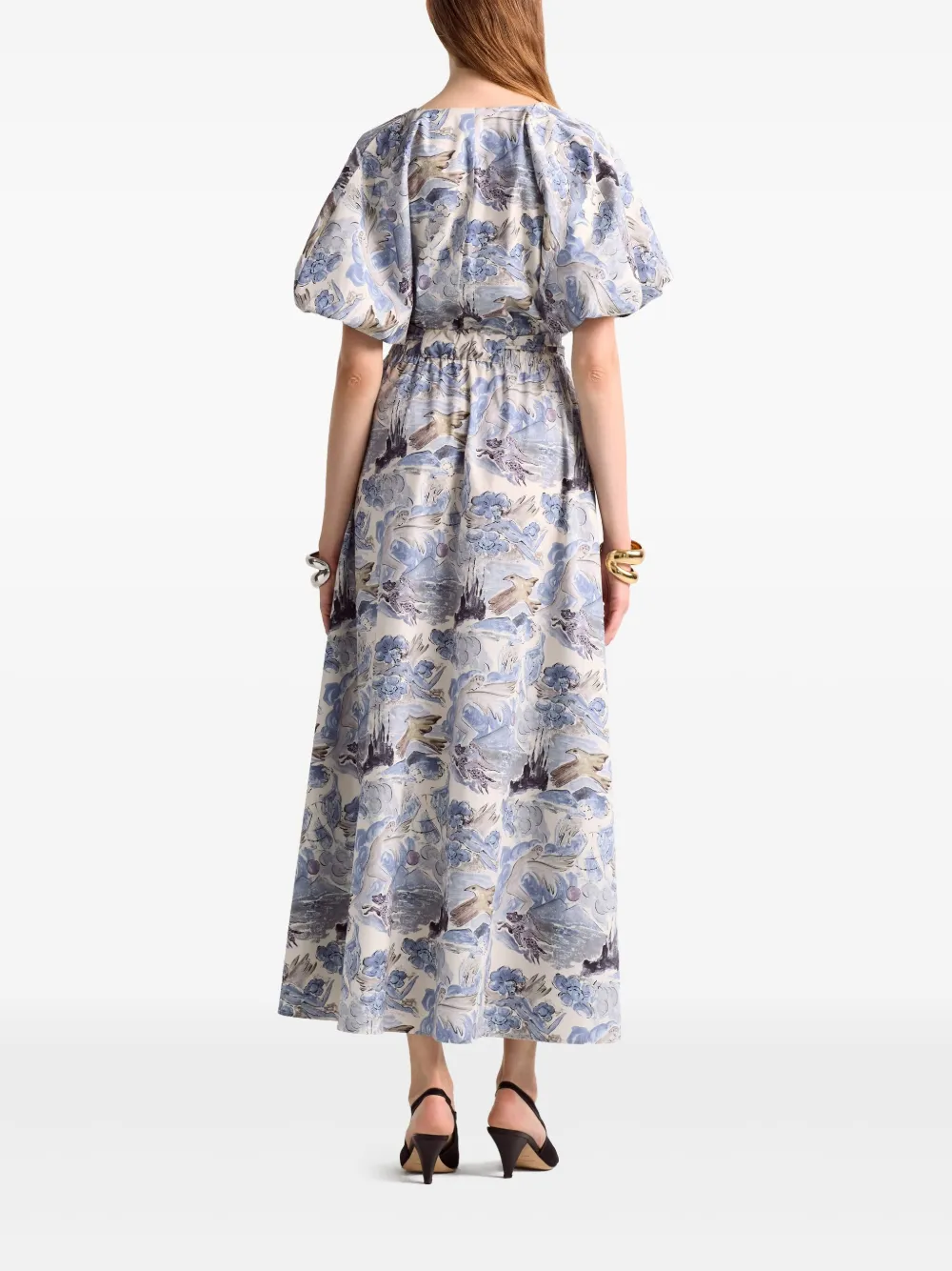 Altuzarra Midi-jurk Blauw