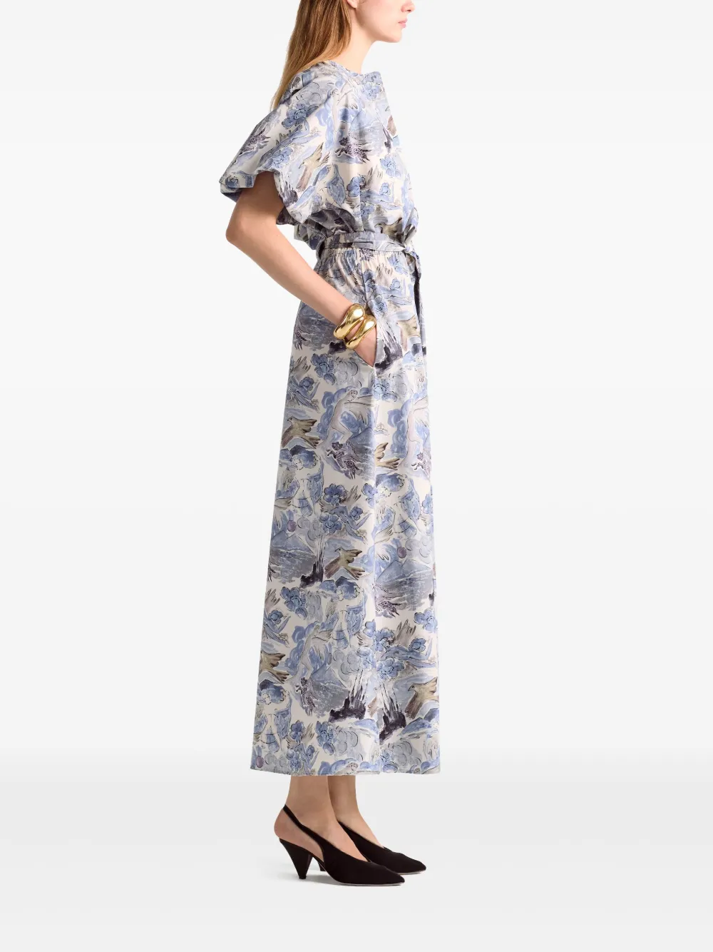 Altuzarra Midi-jurk Blauw