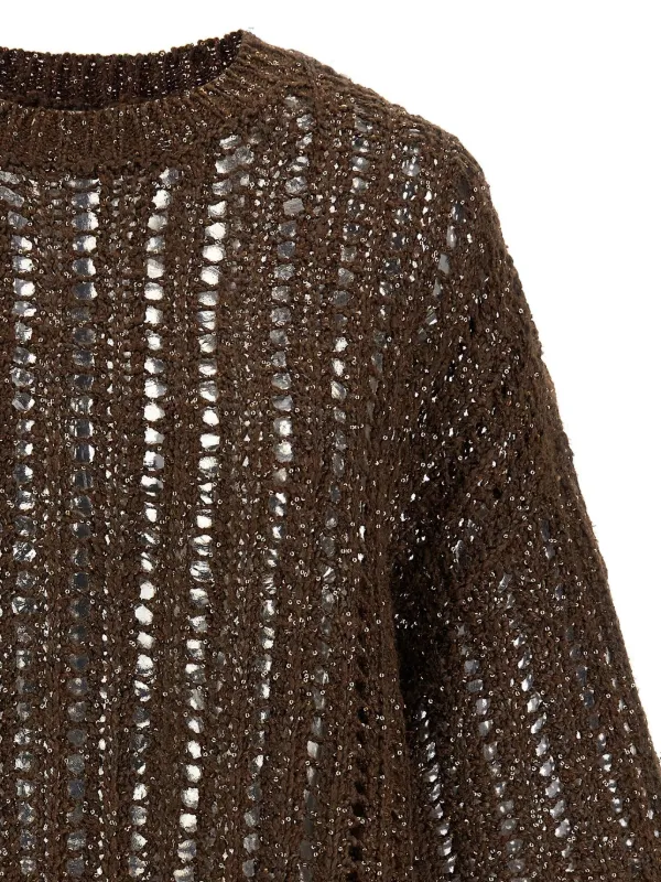 【関税＆送料込み】Brunello Cucinelli 'Rustic Dazzling Net' Brunello Cucinelli Rustic Dazzling Net プルオーバー