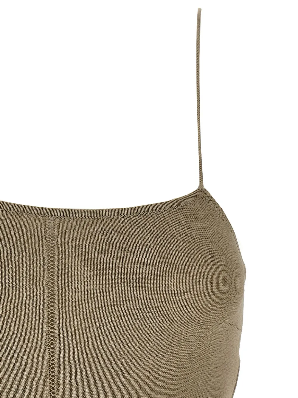 Lemaire Openwork Top Tops Beige In Nude