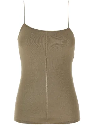 Eckhaus Latta ヴェールディテール タンクトップ | ブラウン | FARFETCH JP