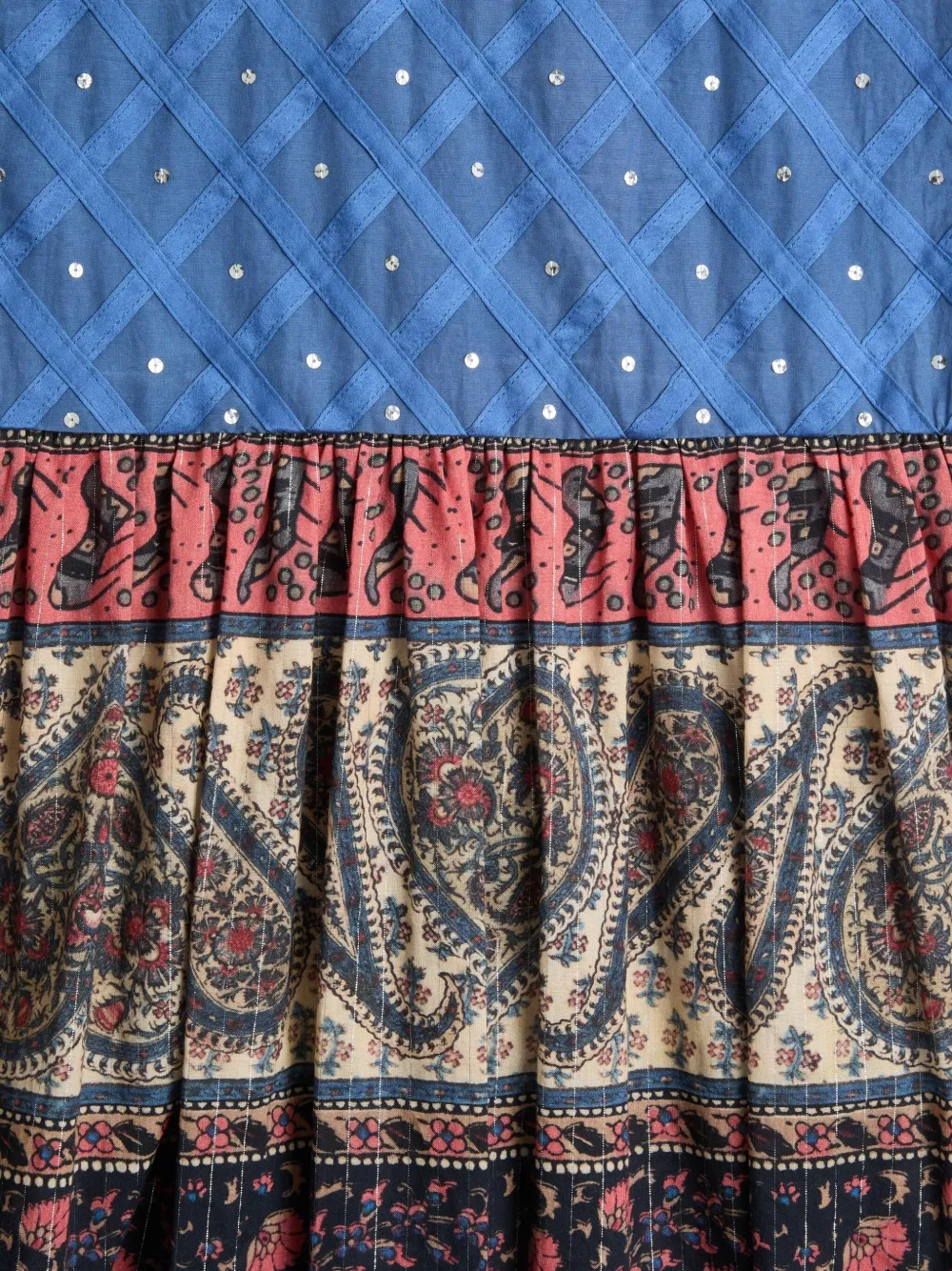 Valentino Garavani Voyage midi-jurk met print Blauw