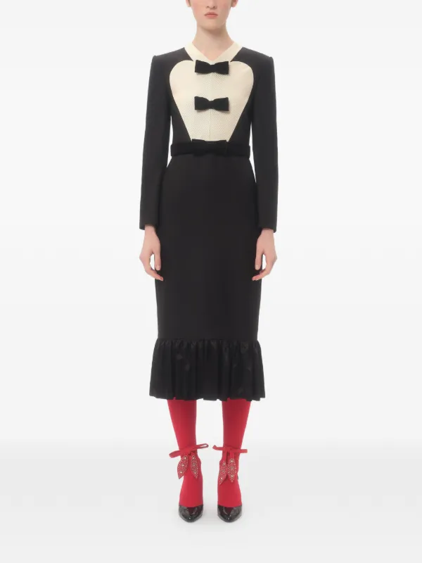 Valentino Garavani リボンディテール ドレス | ブラック | FARFETCH JP