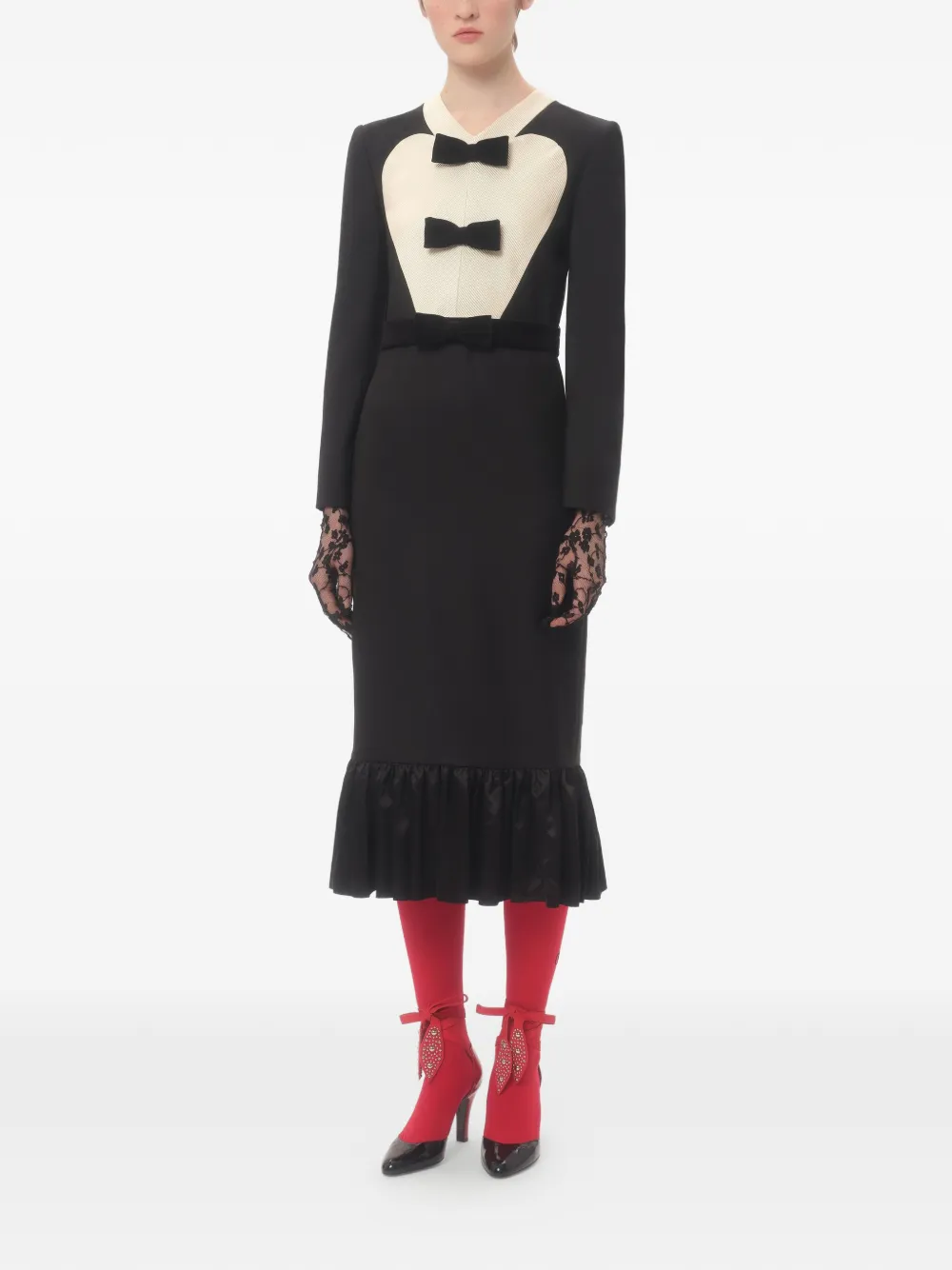 Valentino Garavani リボンディテール ドレス | ブラック | FARFETCH JP