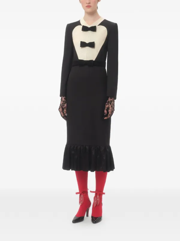 Valentino Garavani リボンディテール ドレス | ブラック | FARFETCH JP