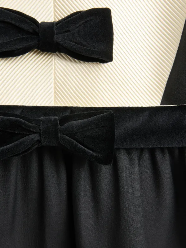 Valentino Garavani Crepe Couture リボンディテール ミニドレス